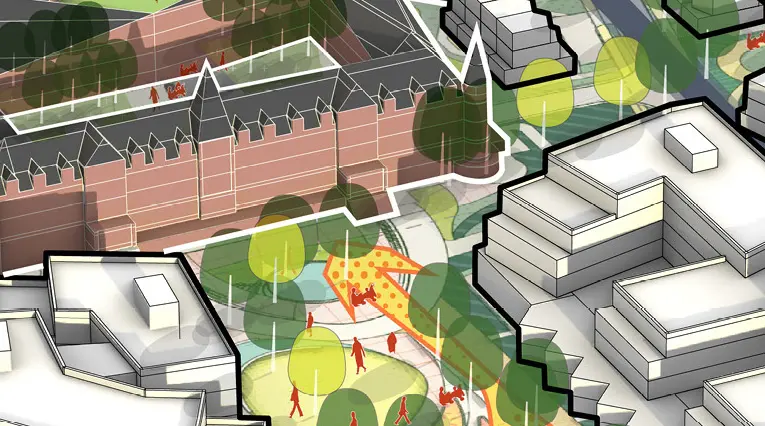 Union Printers Home future campus illustration