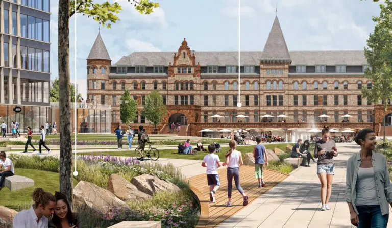 Union Printers Home future render of front lawn