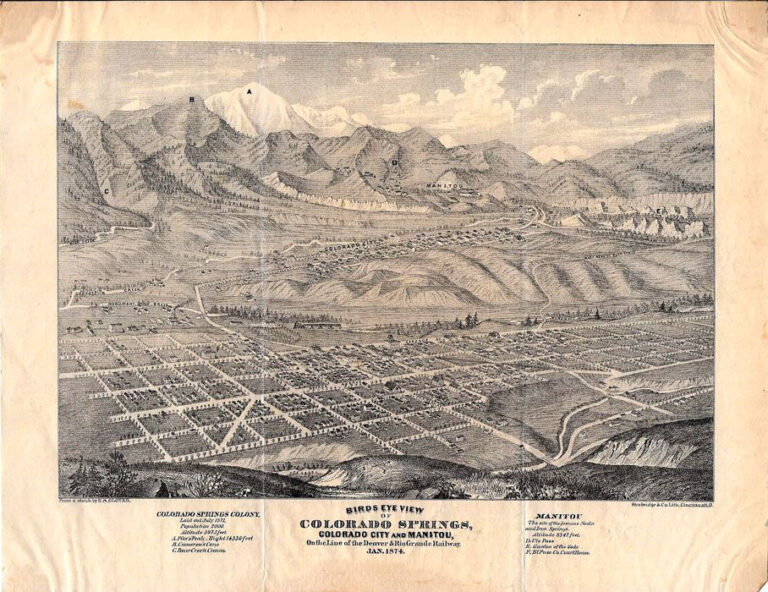 Colorado Springs 1974 Map
