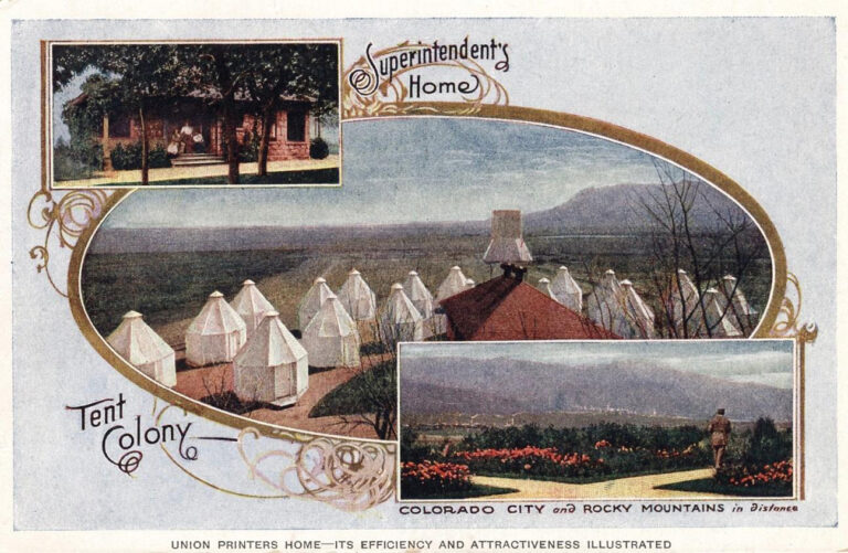 Union Printers Home 1917 Postcard