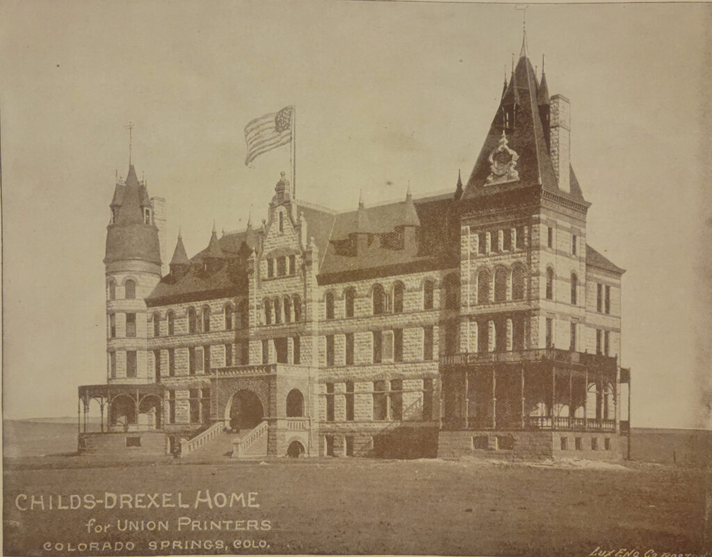 Old Photo of Childs-Drevel Home for Union Printers